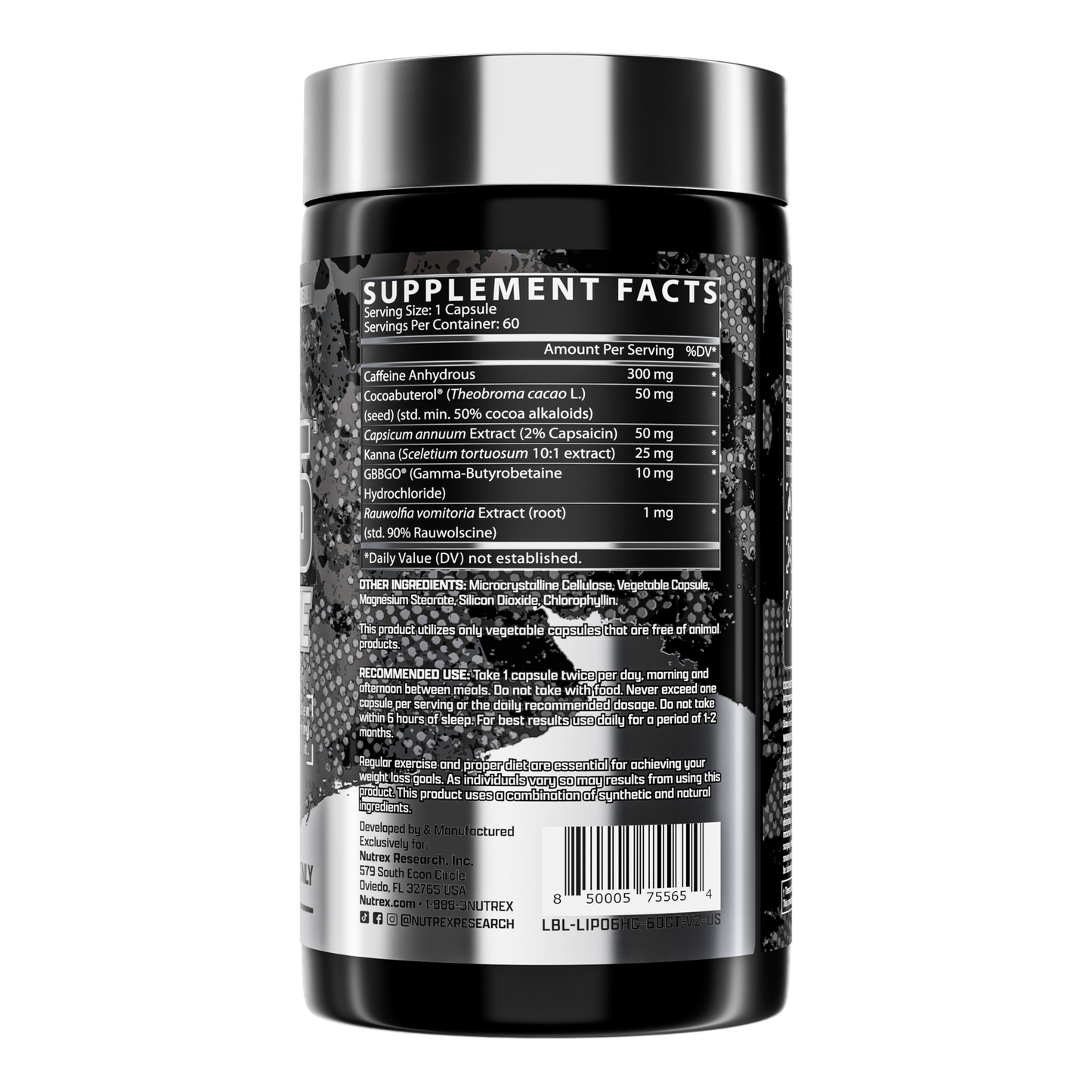 USN® NUTREX RESEARCH LIPO-6 HARDCORE 60 CAPSULES